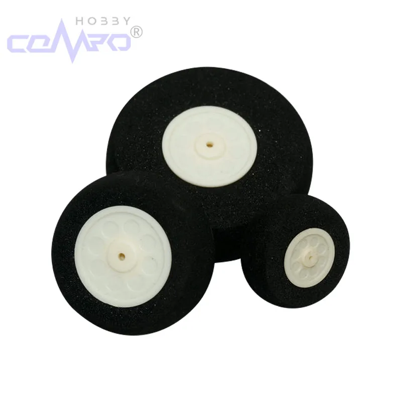 Roues en éponge légère pour train d'atterrissage, 2 pièces, diamètre 25mm-110mm, pneu Miniature pour KT mousse à aile fixe, modèle d'avion RC, remplacement d'avion