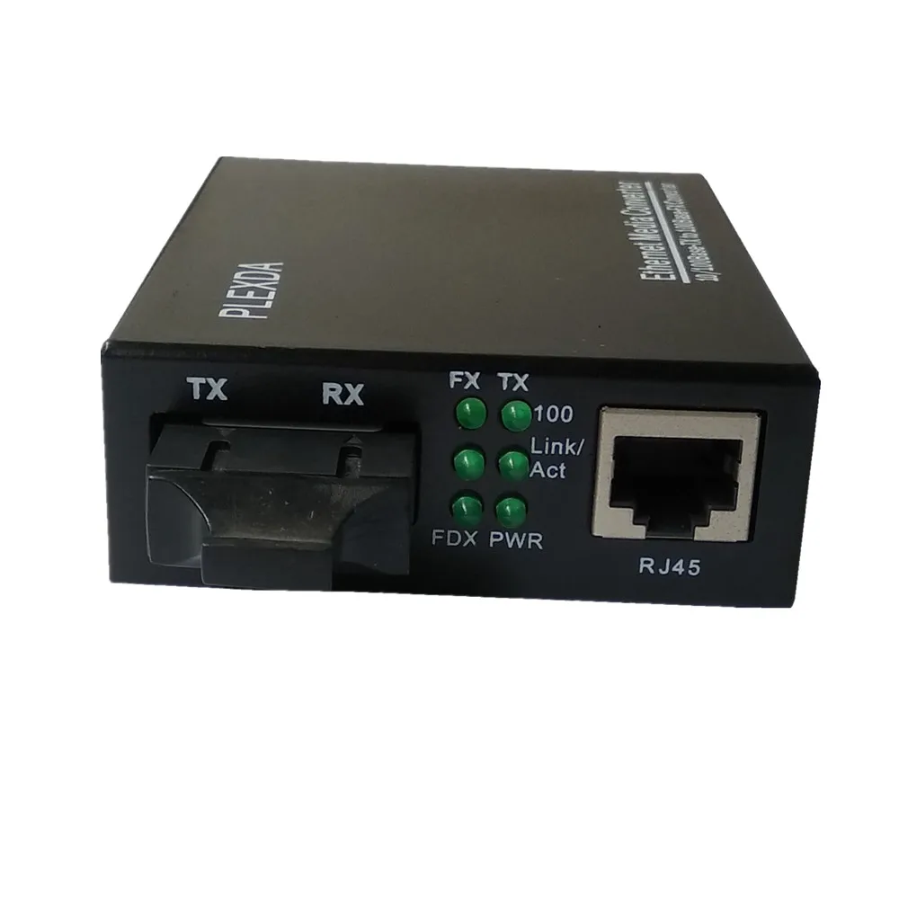 Plexda 10/100M  SMF 1310nm 20km Fiber Media Converter  (FMC-FES14-E20SC)