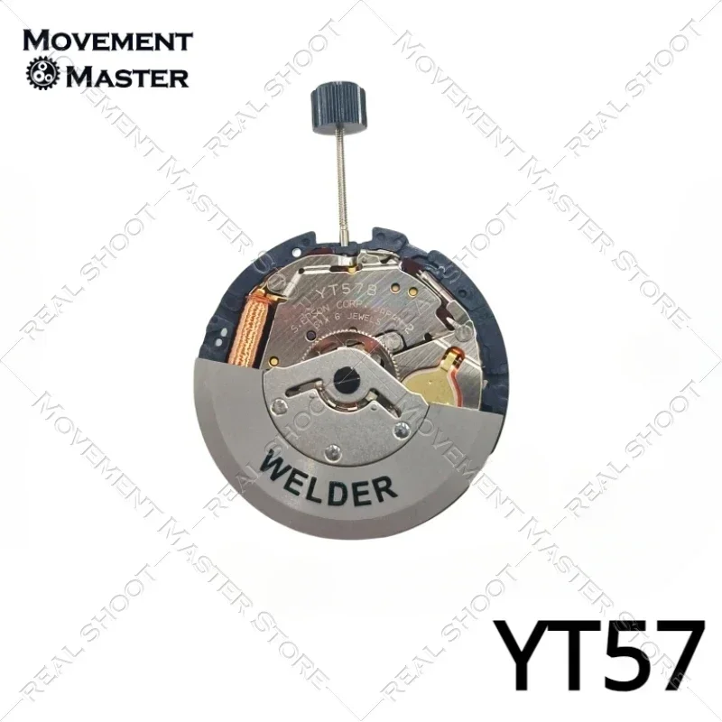 Original Japanese Artificial Kinetic Energy Movement YT57 Movement YT 3Hands Single Calendar Watch Movement Accessories