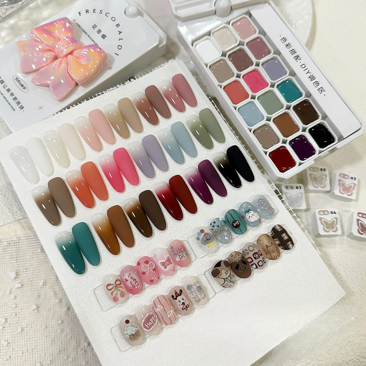 18 Colors Pat Painting Gel Nail Polish for All Season Nail Art Gradient Color Used For Blush Nail Stamping Patting Gel Varnishes