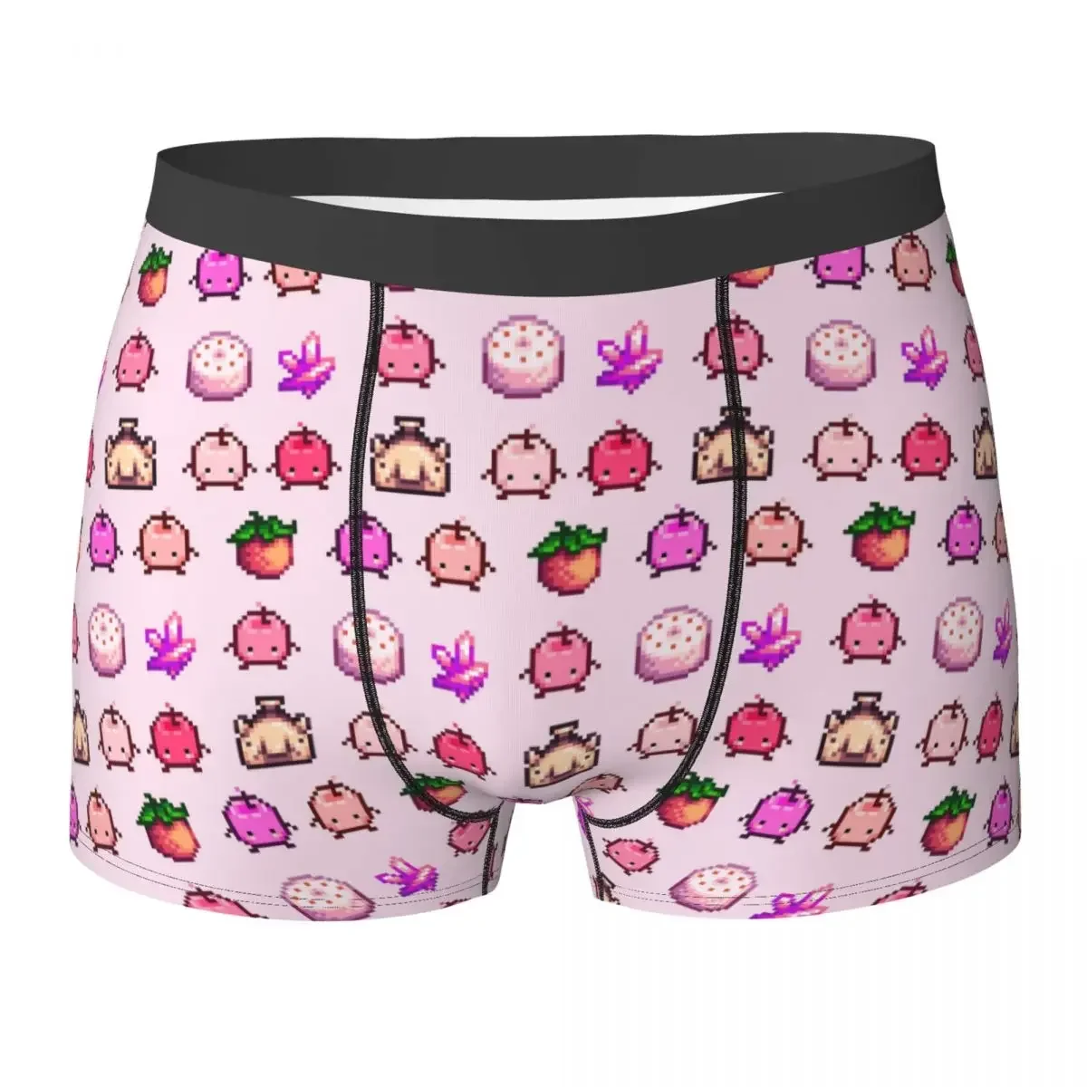 Calzoncillos bóxer para hombre, ropa interior suave, color rosa, Junimo, Stardew Valley, regalos para novio