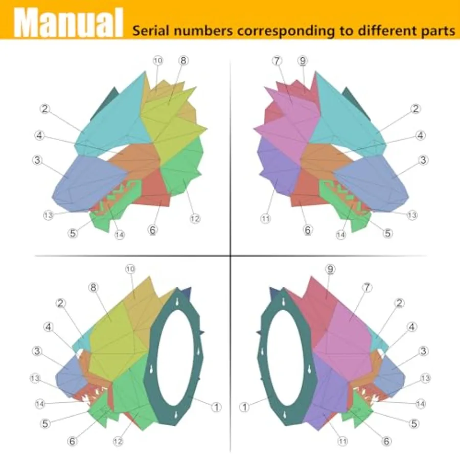 مجموعة لحام رأس Dire Wolf للمبتدئين: 201 كوبونات لحام من الفولاذ المقاوم للصدأ قطع تدريب معدنية مقطوعة بالليزر مناسبة لـ TIG