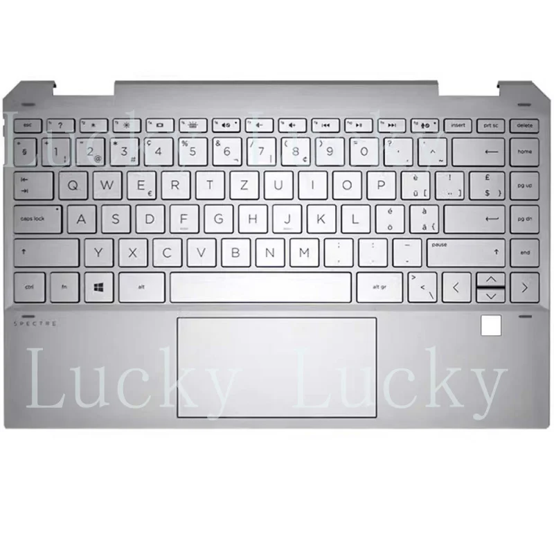 f   Swiss SW Keyboard&PalmRest For HP x360 13-AW L73750-BG1 with touchpad&backlit
