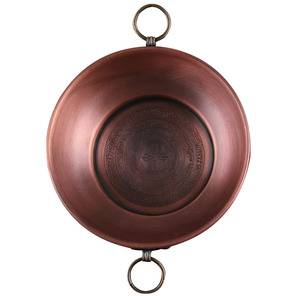 

Copper Offering Plate Exquisite Design Retro Home Decoration Incense Ash Container Multi-Use Tribute Offering Burner