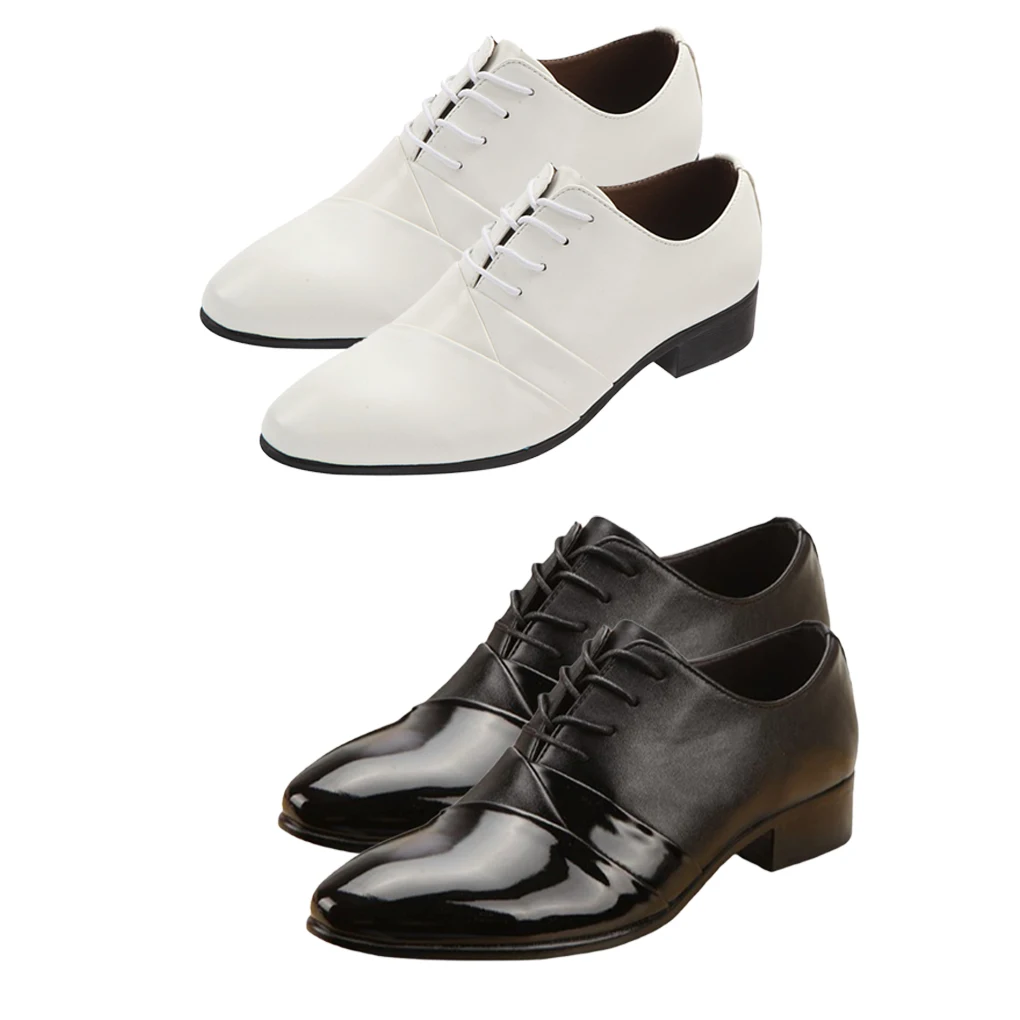 1 Pair PU Man Leather Shoe Stylish Replacement Dancing Party Dress Shoes