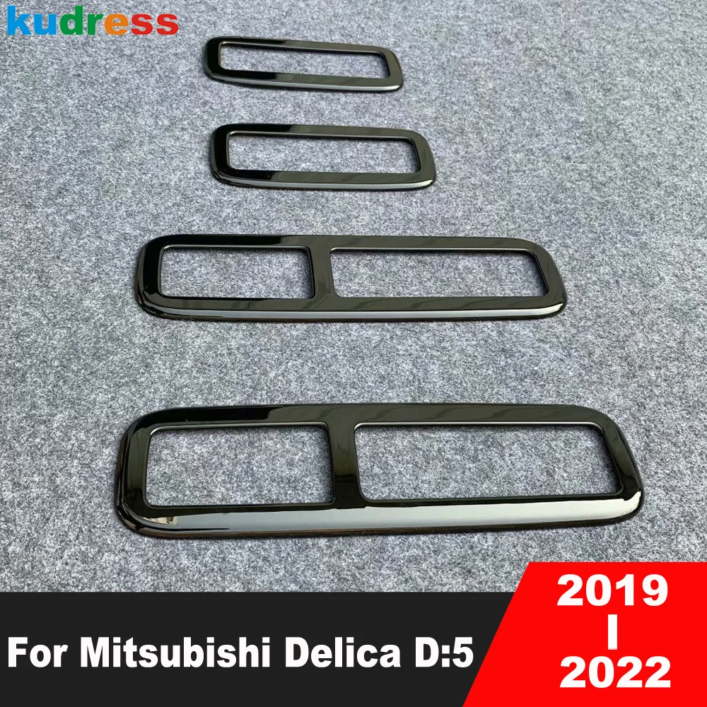 For Mitsubishi Delica D:5 2019 2020 2021 2022 Black Car Rear Roof Air Condition Outlet Outlet Cover Trim Interior Accessories