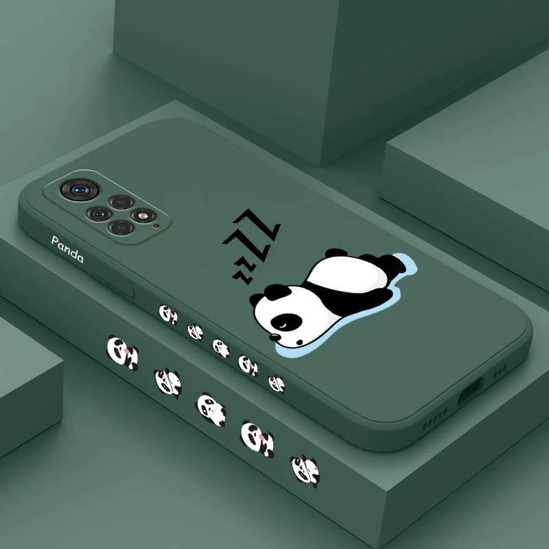 Coque de téléphone Panda endormi, étui pour Xiaomi Redmi Note 13 12 12S 11 11S 11T 10 10A 10T 10S 9T 9 8 7 Pro Plus 10C 9T 4G 5G