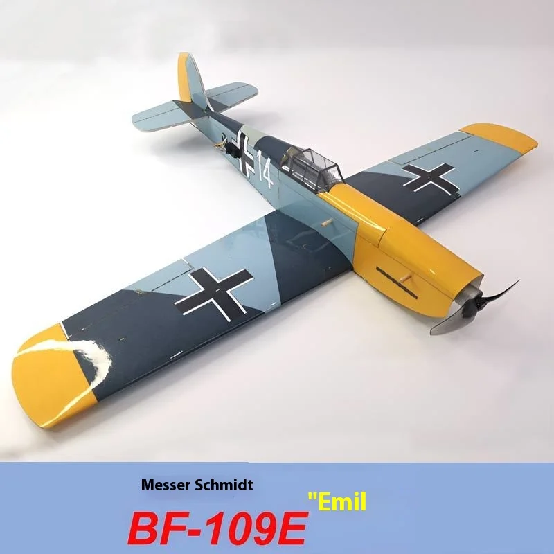 Miniature Remote Control Bf109 Desktop Ornaments Diy Assembly Fixed Wing Real Aircraft Model Toy Building Construction Model