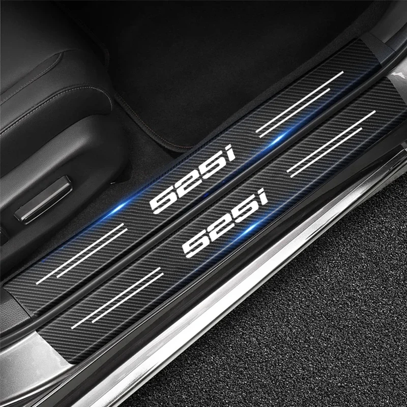 Car Door Sill Protection Scuff Plate for BMW 5 Series 525i Badge F11 F10 F07 GT5 M5 G30 G31 G38 Trunk Bumper Anti Scratch Strips