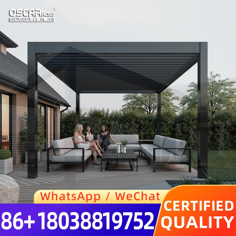Best Selling Aluminum Frame Louvered Pergola With Roof Outdoor Garden Patio Backyard pergola