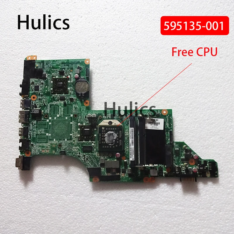 Hulics Used 595135-001 For Hp Pavilion DV6-3000 Laptop Motherboard DV6 NOTEBOOK DA0LX8MB6D1 Free CPU