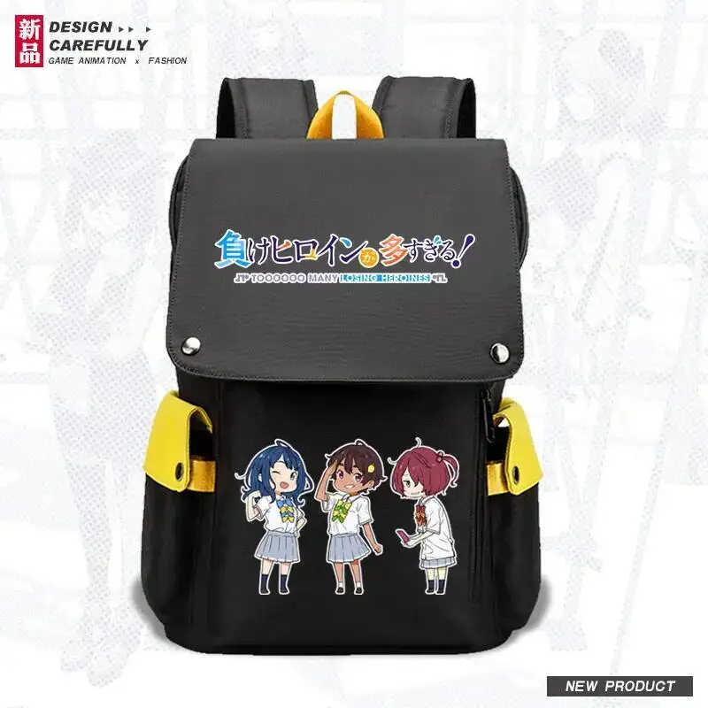 

Anime GAME Makeine: Too Many Losing Heroines Theme Fashion Backpack School Student Knapsack Anime Cosplay Handbag Messenger Bag