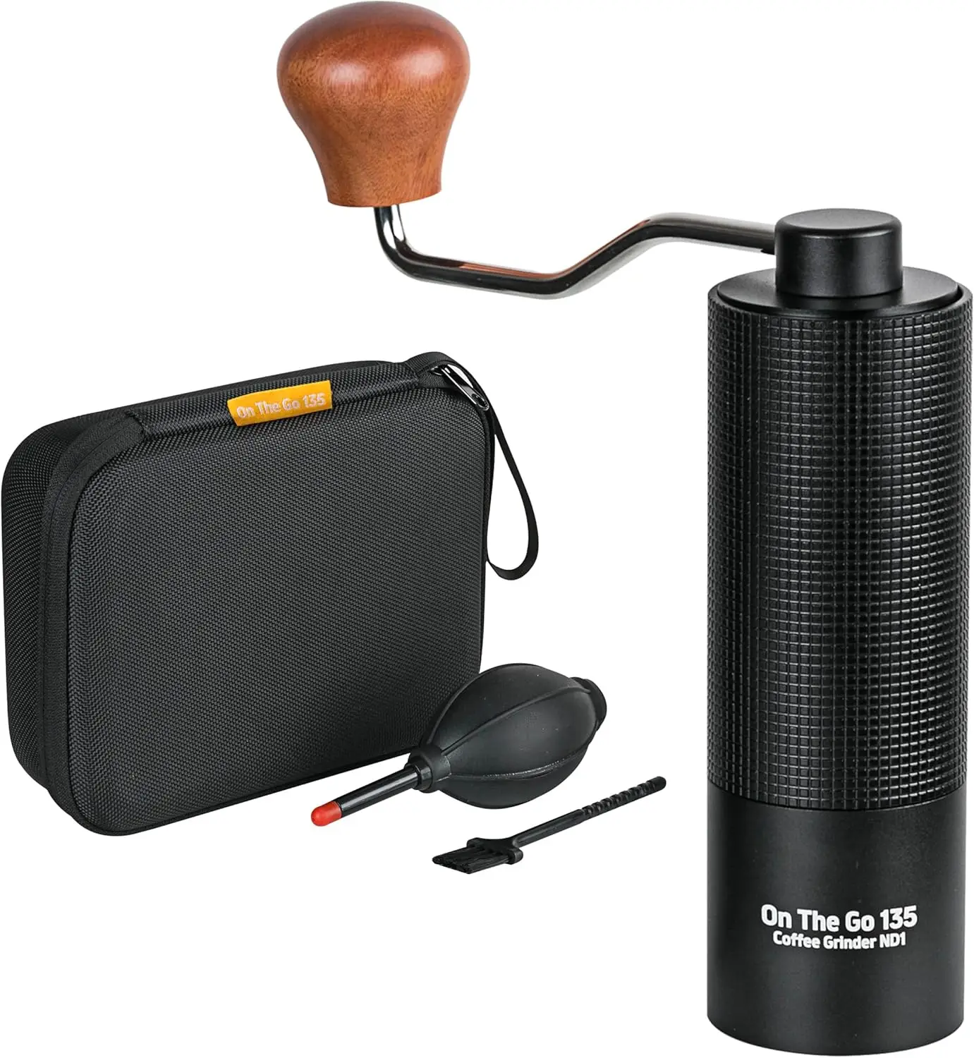 

Регулируемая ручная кофемолка из нержавеющей стали для дома, путешествий, кемпинга — портативная ручная кофемолка с футляром