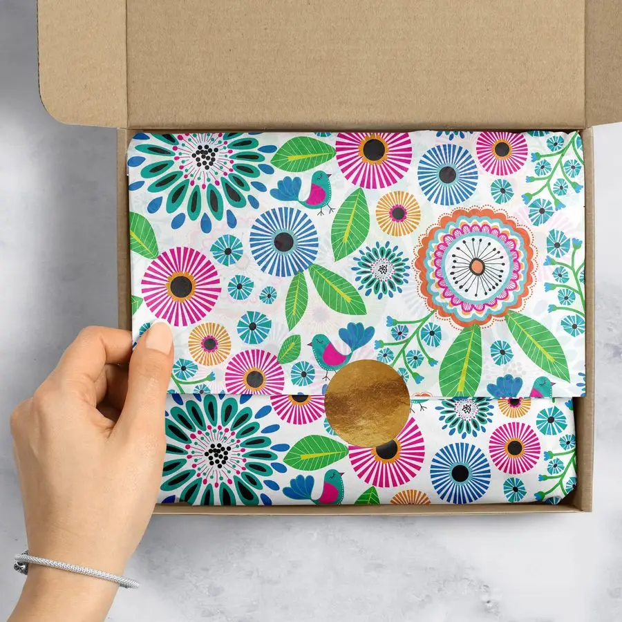 عدد 240 ورقة عدد 20 × 30 مناديل ورقية مطبوعة ممتازة متوفرة في 12 تصميمًا، بيتونيا جميلة