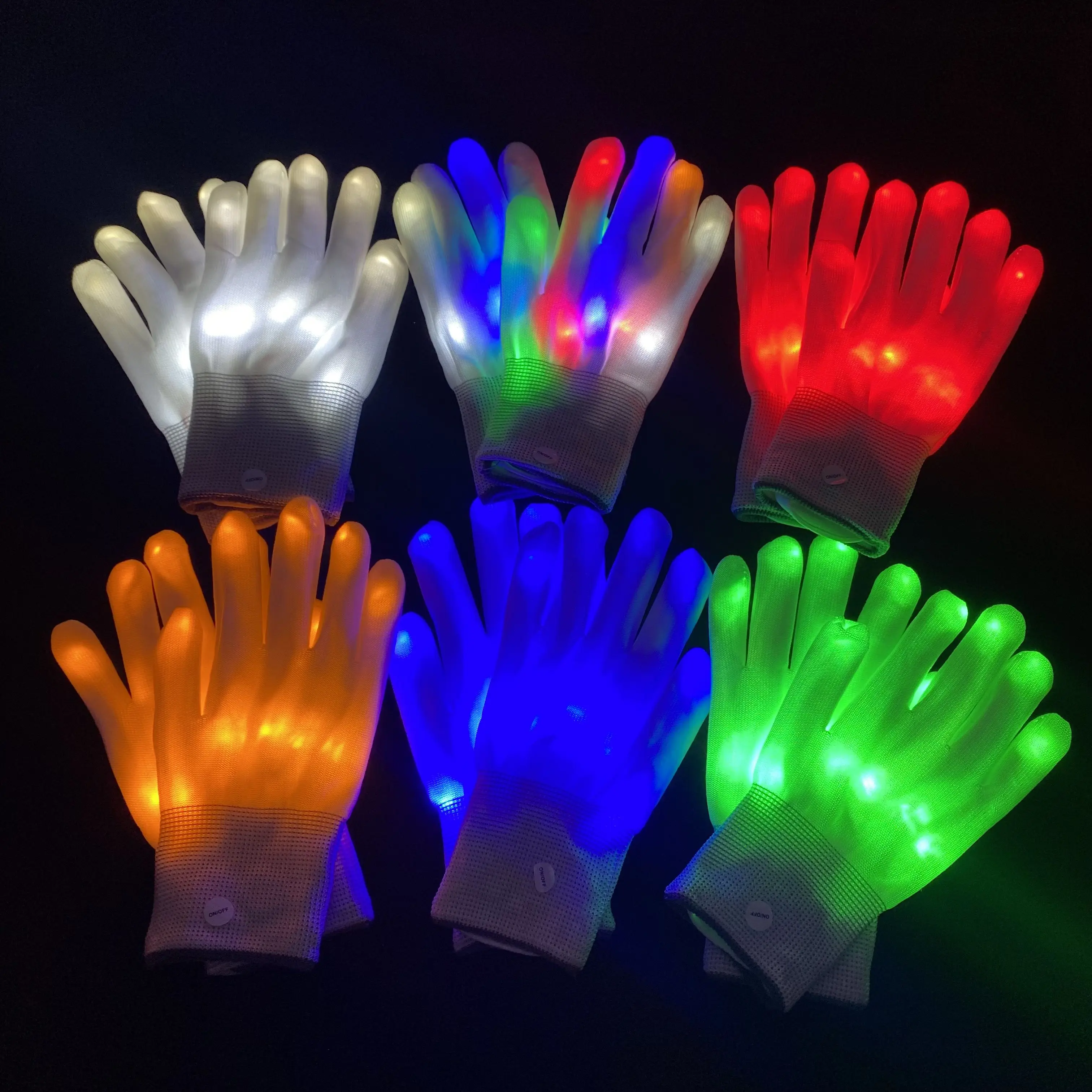 Cosplay Zubehör Handschuhe Dekorative Licht Handschuhe Männer Frauen Hand Tragen Handschuhe Für Dance Performance Coole Mode Handschuhe Für Nacht