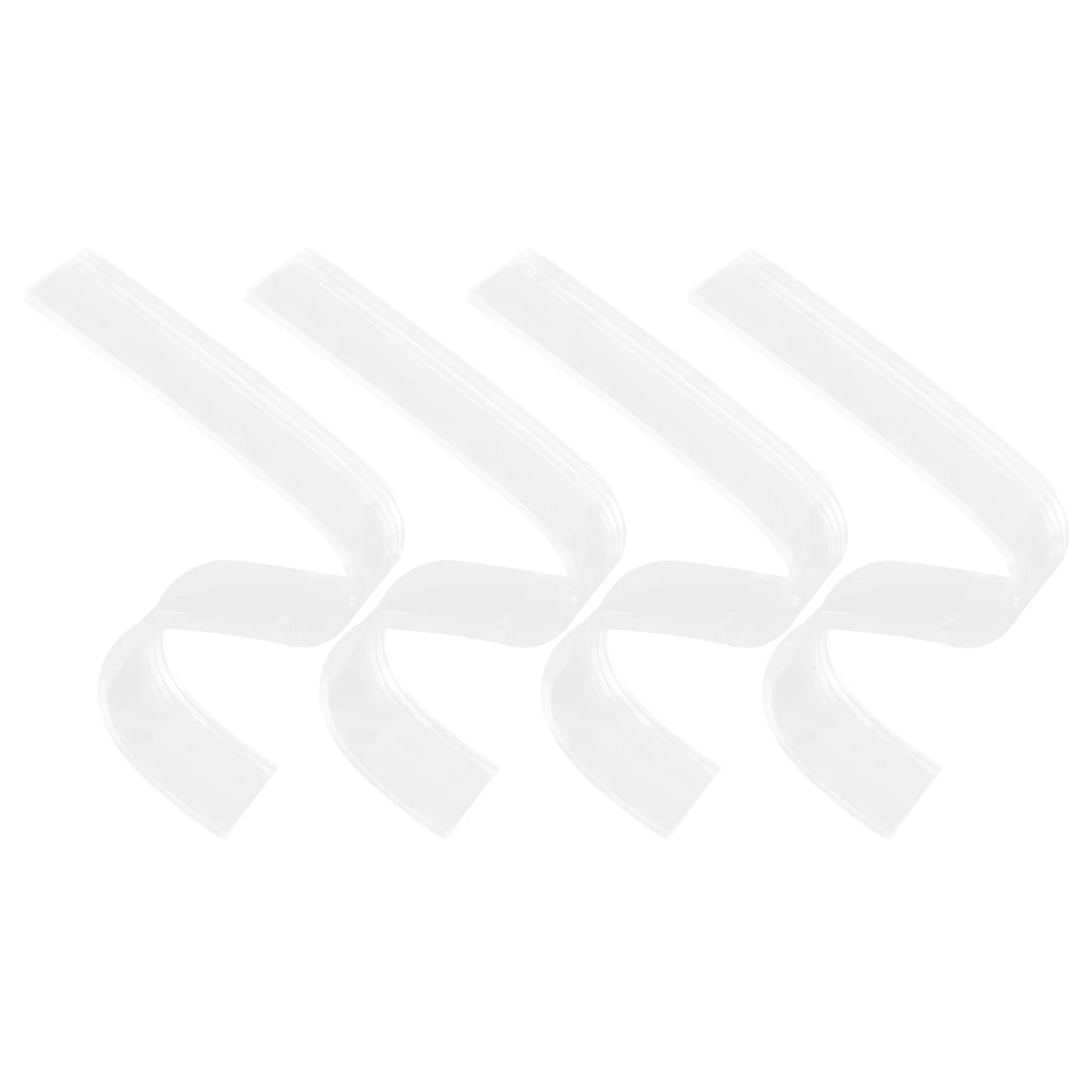 

4Pcs Belt Display Rack Creative Acrylic Transparent Belt Holder Home Store Supermarket Display Stand Organizer