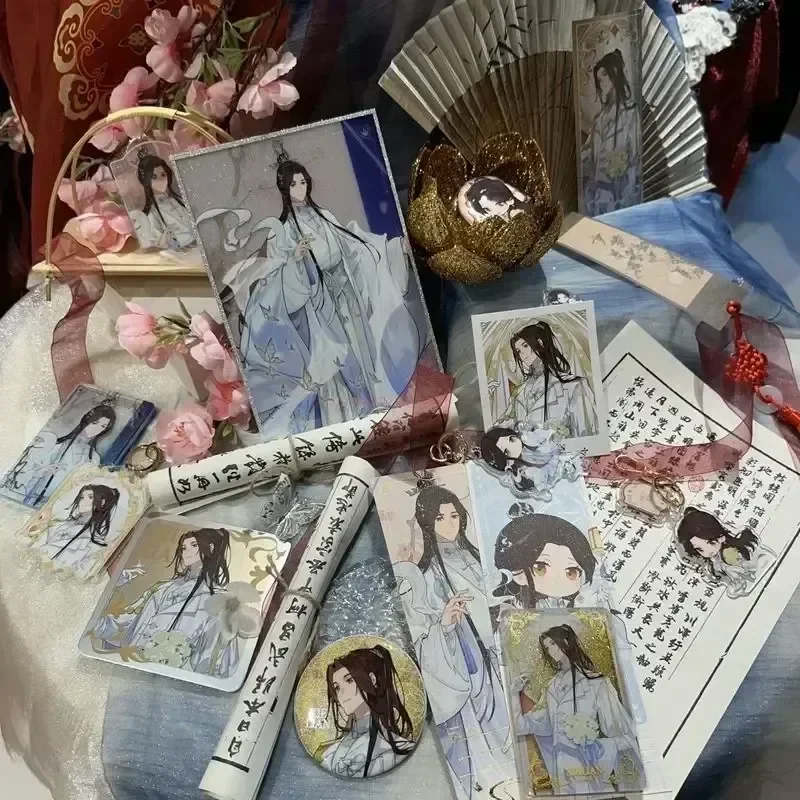 Heaven's Official Blessing Holographic Ticket Card Quicksand Acrylic Standee Badges Keychains Tgcf Fan Item Merch