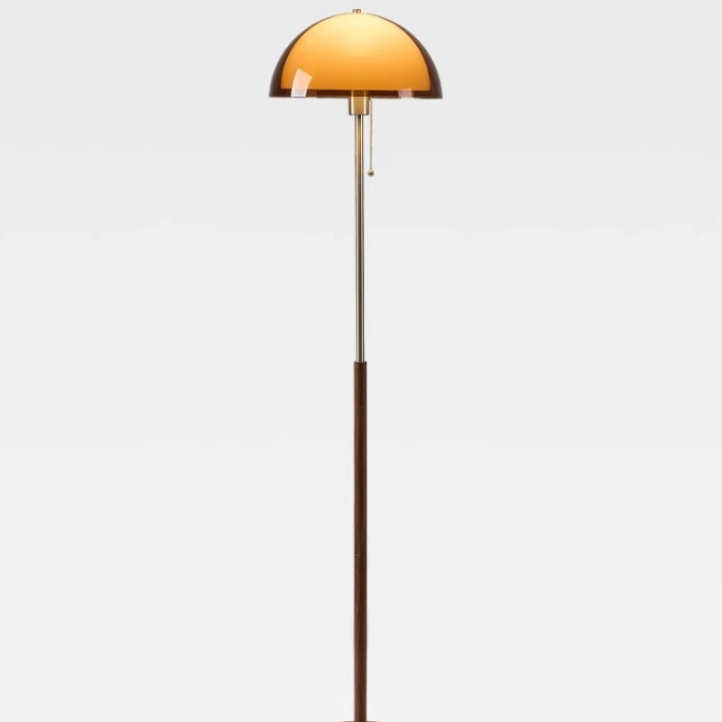 

French Vintage Iron Base Floor Lamps Rotundity Tea Color/green Acrylic Lampshade Living Room Bedroom Restaurant Standing Lights