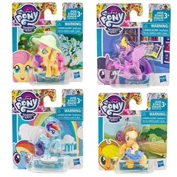 Hasbro Anime My Little Pony Mini Story Doll Series Figurka akcji Przyjaźń to magia Zmierzch Applejack Fluttershy Model Zabawki