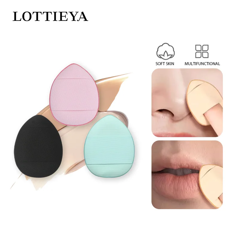 Face Mini Finger Water Drop Puff Foundation Powder Makeup Sponge Concealer Cream Blend Cosmetic Puff Makeup Beauty Tools