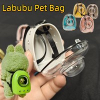 Labubu Doll Canvas Backpack Simulation Pet Bag for 15/17cm Dolls Cute Doll Accessories