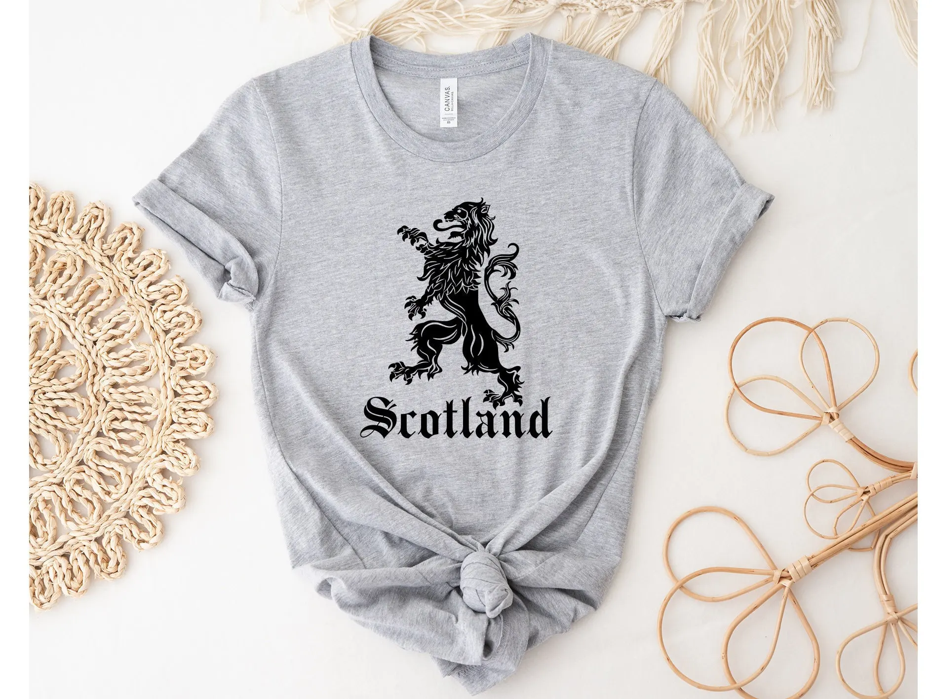 Vintage Scottish Lion T Shirt Scotland Crest Flag Being Proud Scotsman Royal Standart Rampant