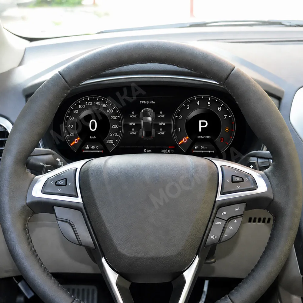 LCD Digital Cluster Virtual Cockpit For Ford Mondeo 2013-2021 Instrument Speedometer Dashboard Screen Plug And Play Car Parts HD
