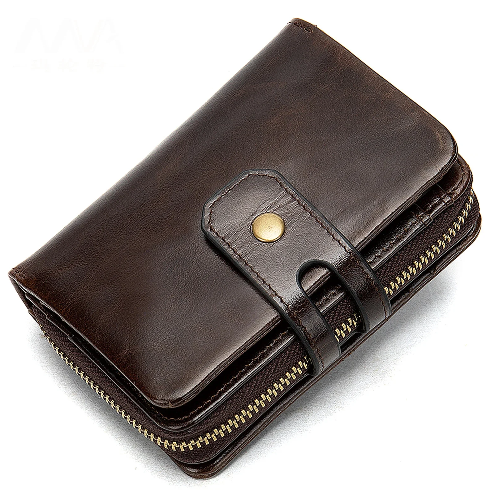 

Clip Purse Zipper Coin Short Wallet Men Women RIFD Driving license Bag Credit card Multi Cards