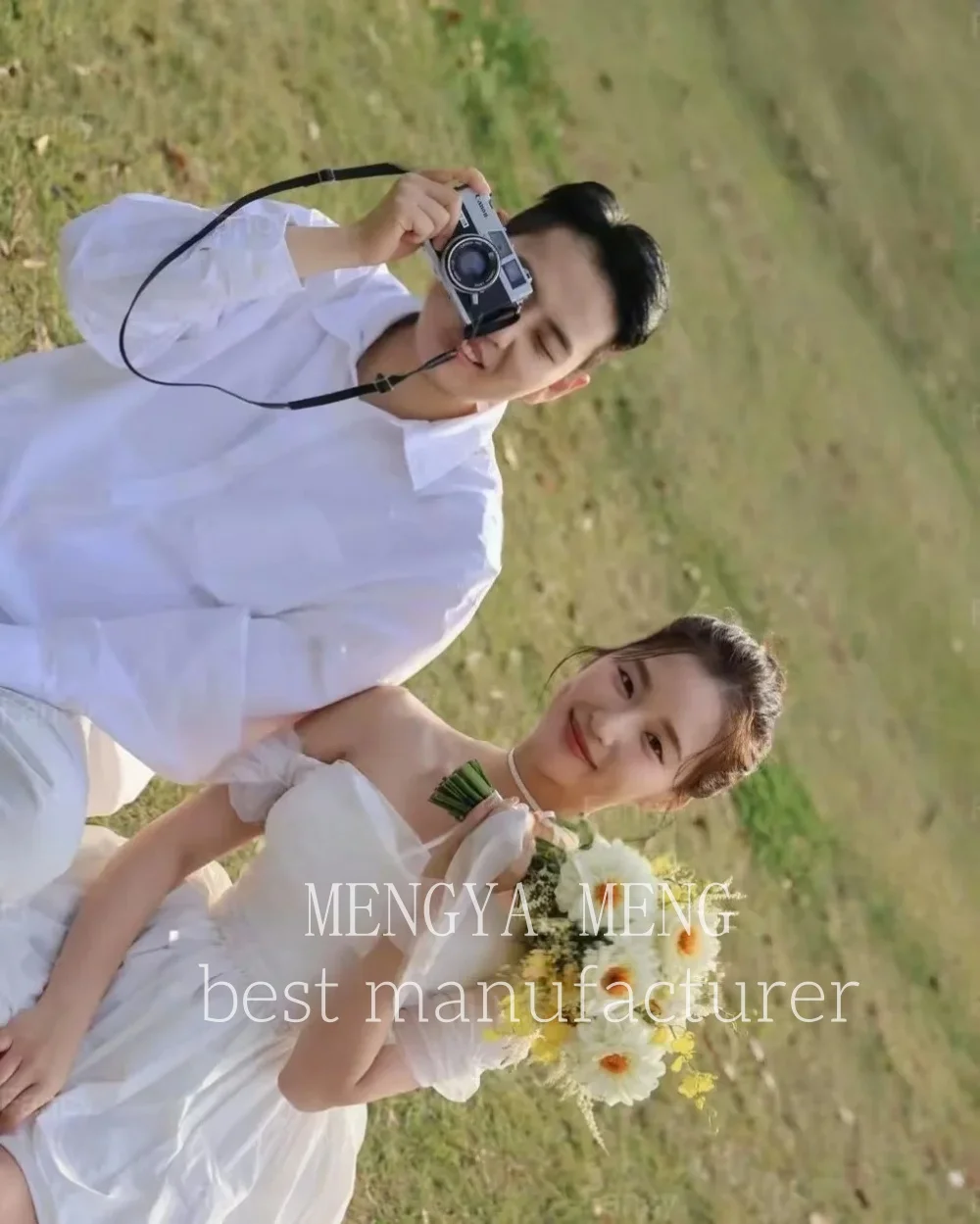 ZHUISHU Sweetheart Korea Korte Trouwjurken Foto's Schieten Off Schouder Corset Bruid Jurk Aangepaste Taft Lijn Bruidsjurk