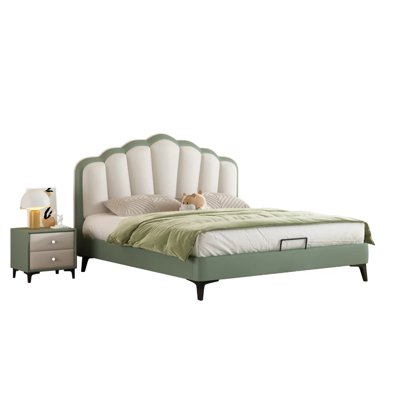 Кровать размера «queen-size» для мальчиков и девочек, детская роскошная современная детская кровать принцессы с двумя каркасами, мебель для спальни Camas De Dormitorio