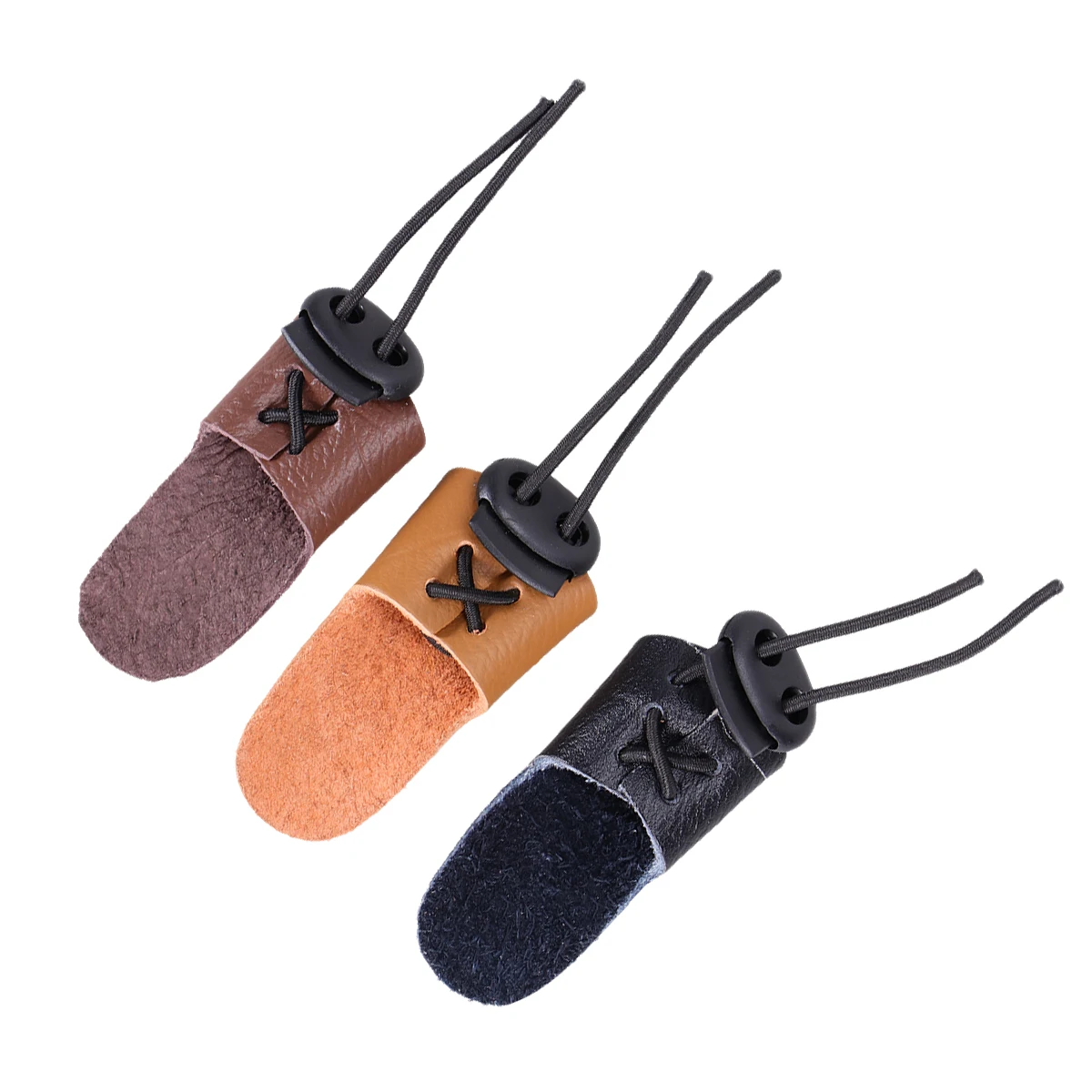 

3 Pcs Single Finger Arrow Protector Glove Lightweight Portable Adjustable Bow Shooting Guard Archery Fingers