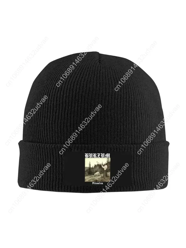 

Burzum Filosofem Knit Hat Beanies Winter Hat Warm Color Black Metal Music Caps for Men Women