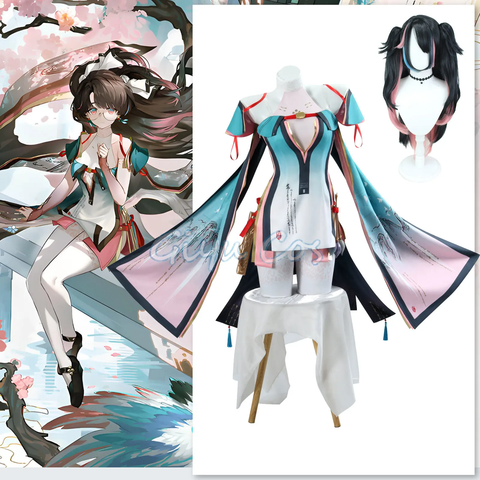 

Wuthering Waves Zhezhi Cosplay Costume Adult Carnival Anime Halloween Party Costumes Masquerade Women Game Uniform