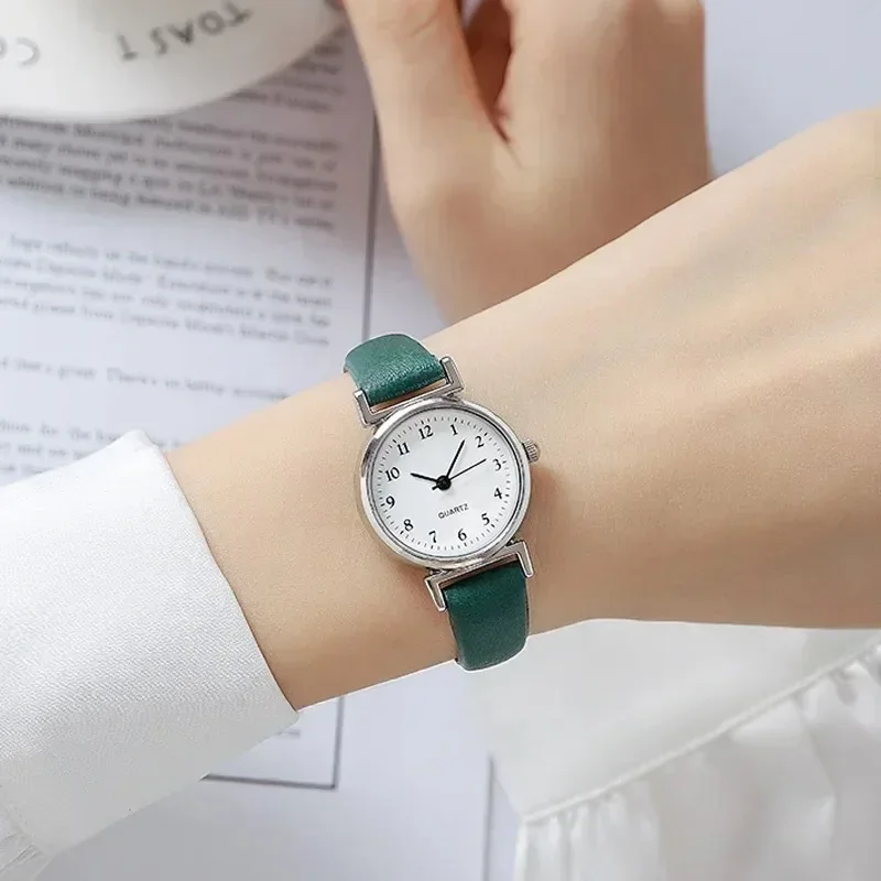 Fashion Small Dial Women's Watch Casual Leather Band Ladies Quartz Wristwatches ladies watch