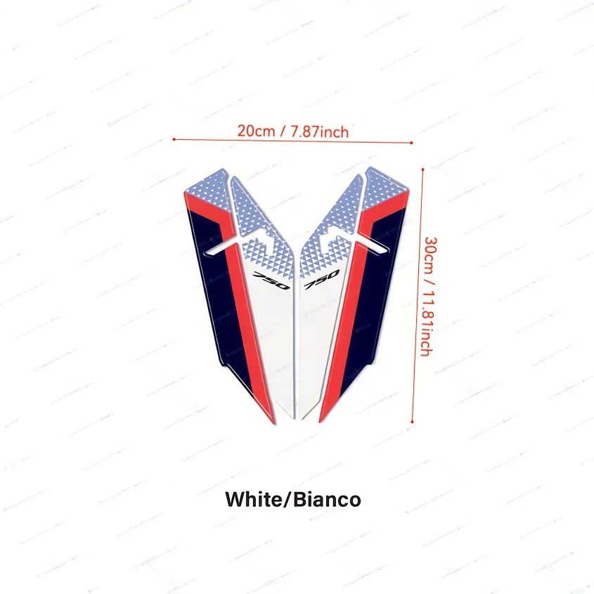 1 Pair Set Motorcycle 750 Front Fender Stickers - Waterproof Vinyl Decals for Motorcycles