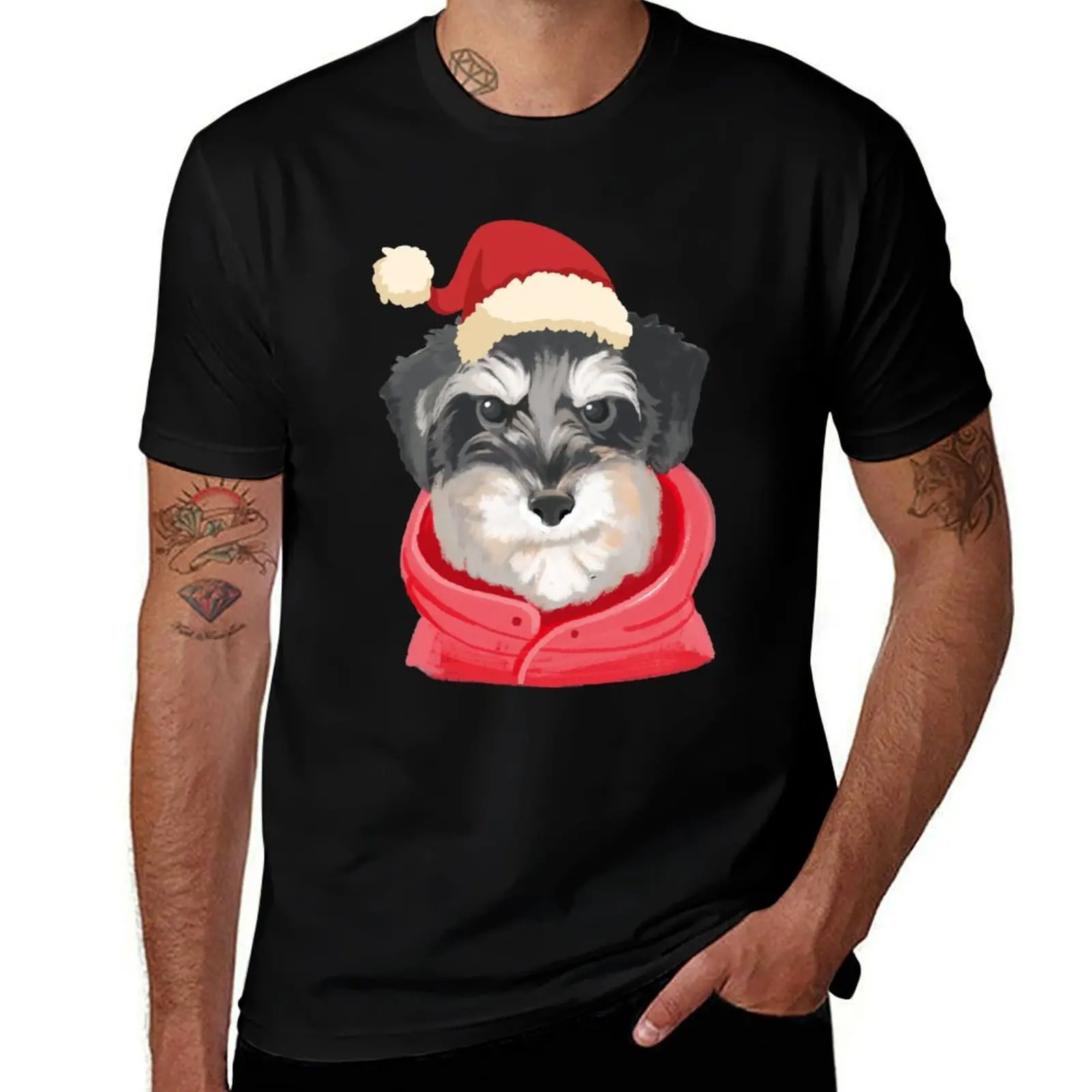 

SCHNAUZER DOG LOVERS MERRY CHRISTMAS GIFT T-Shirt essential t shirt custom t shirt boys animal print vintage t shirt men