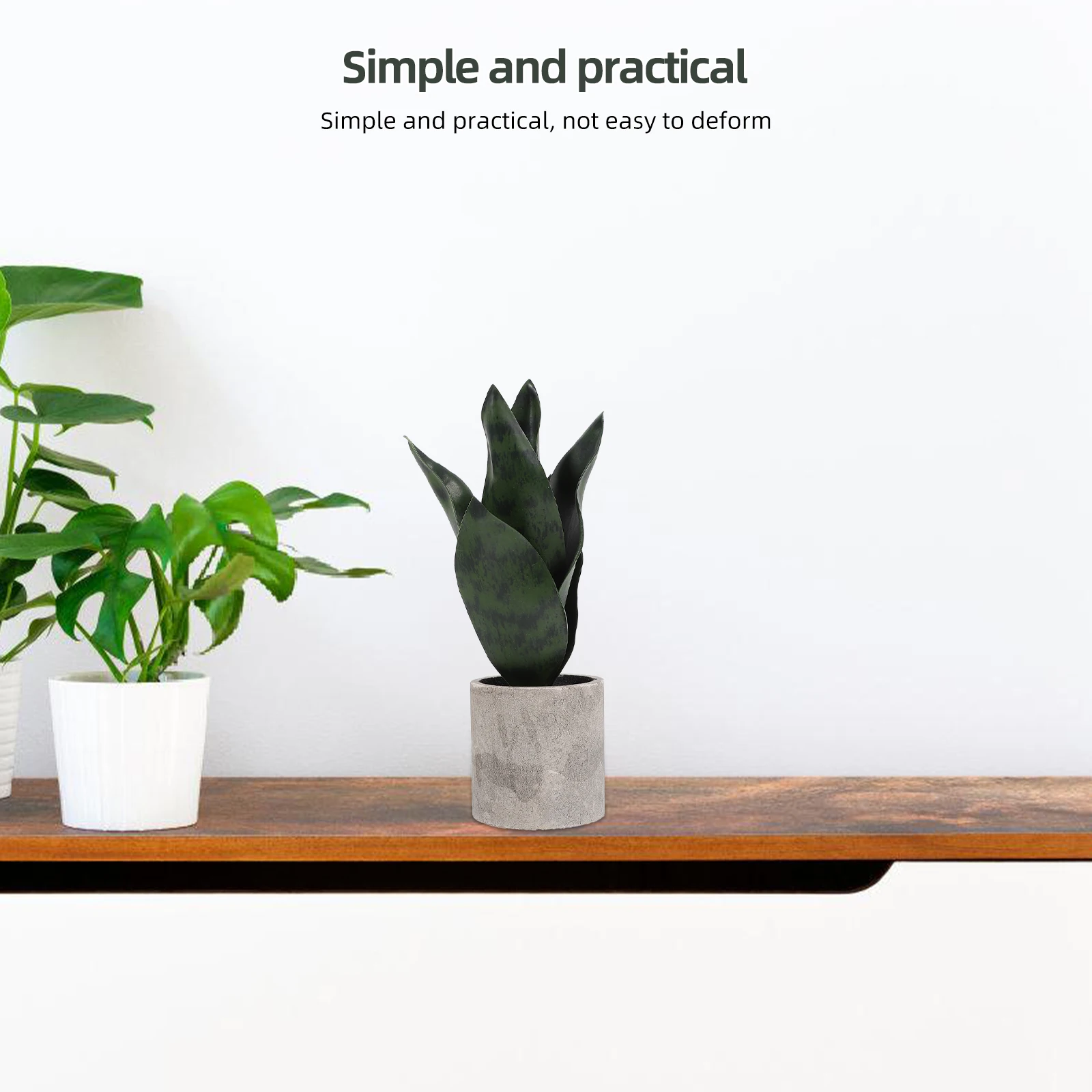 

Artificial Tiger Piranha Fake Plants Decorative Juicy Soft Pvc Succulent Ornaments in Pot