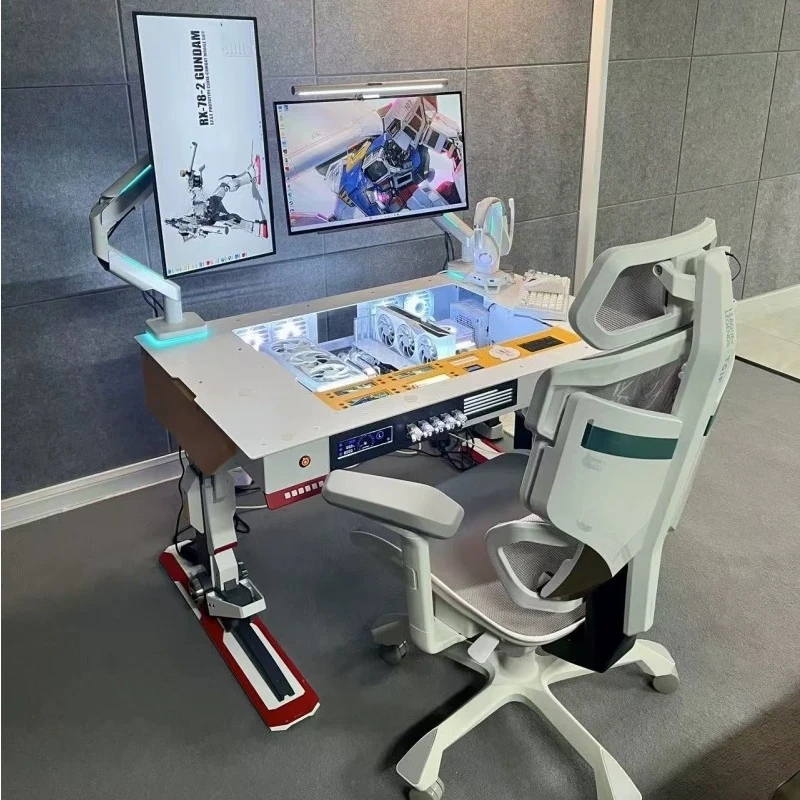 Split water cooling i9-13900K /RTX4090/128GB Gundam gaming table computer host