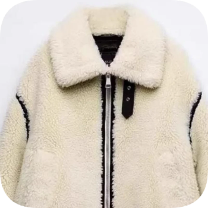 Autumn Winter Fashion Trendy Coats Woman's Clothing 2025 Temperament Elegant Imitation Lamb Wool Coats Women's Jackets