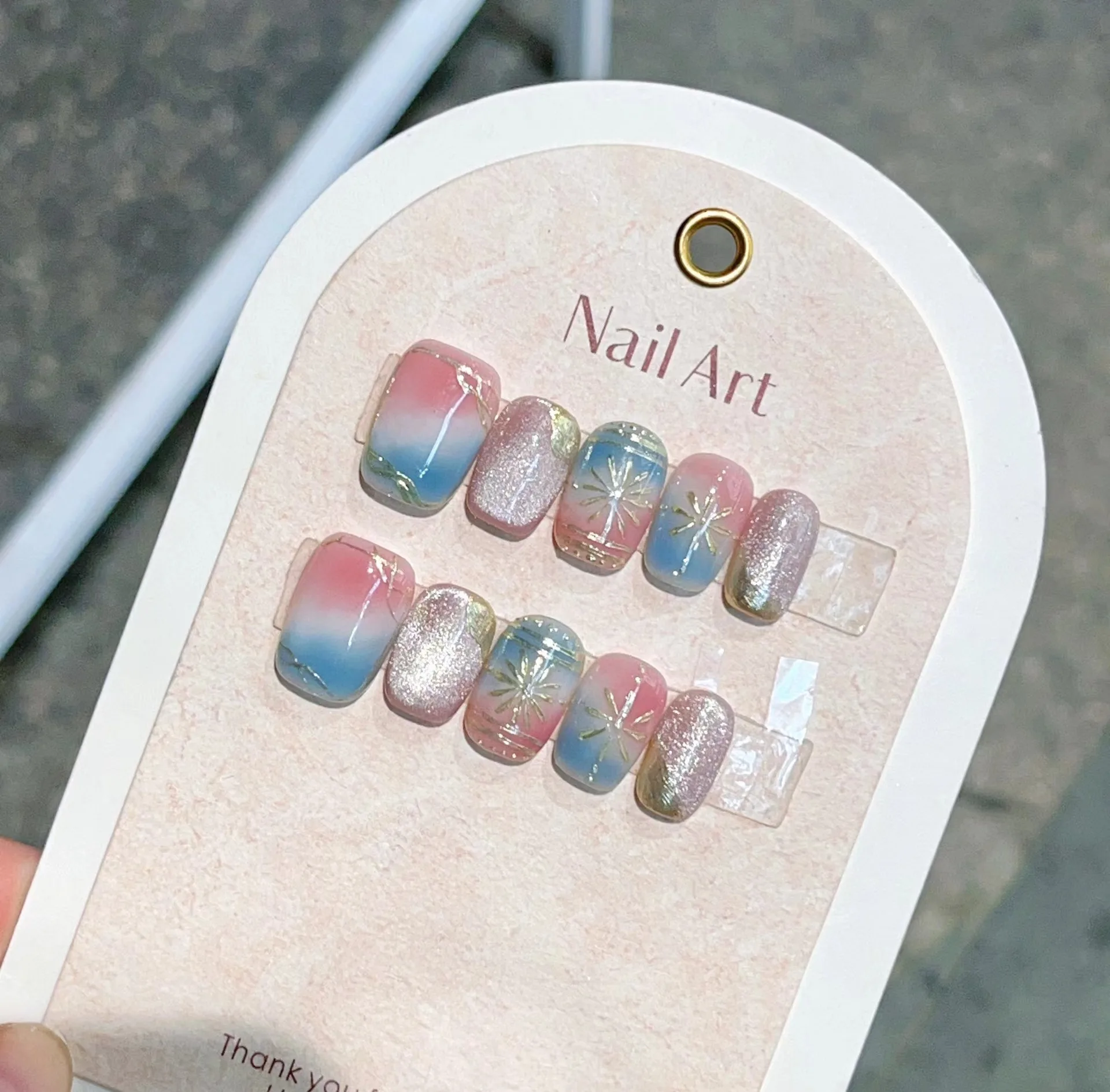 10個入り フランス製 ハンドメイド パールキャッツアイフィ - Nail Art Cat Eye のレビューと価格