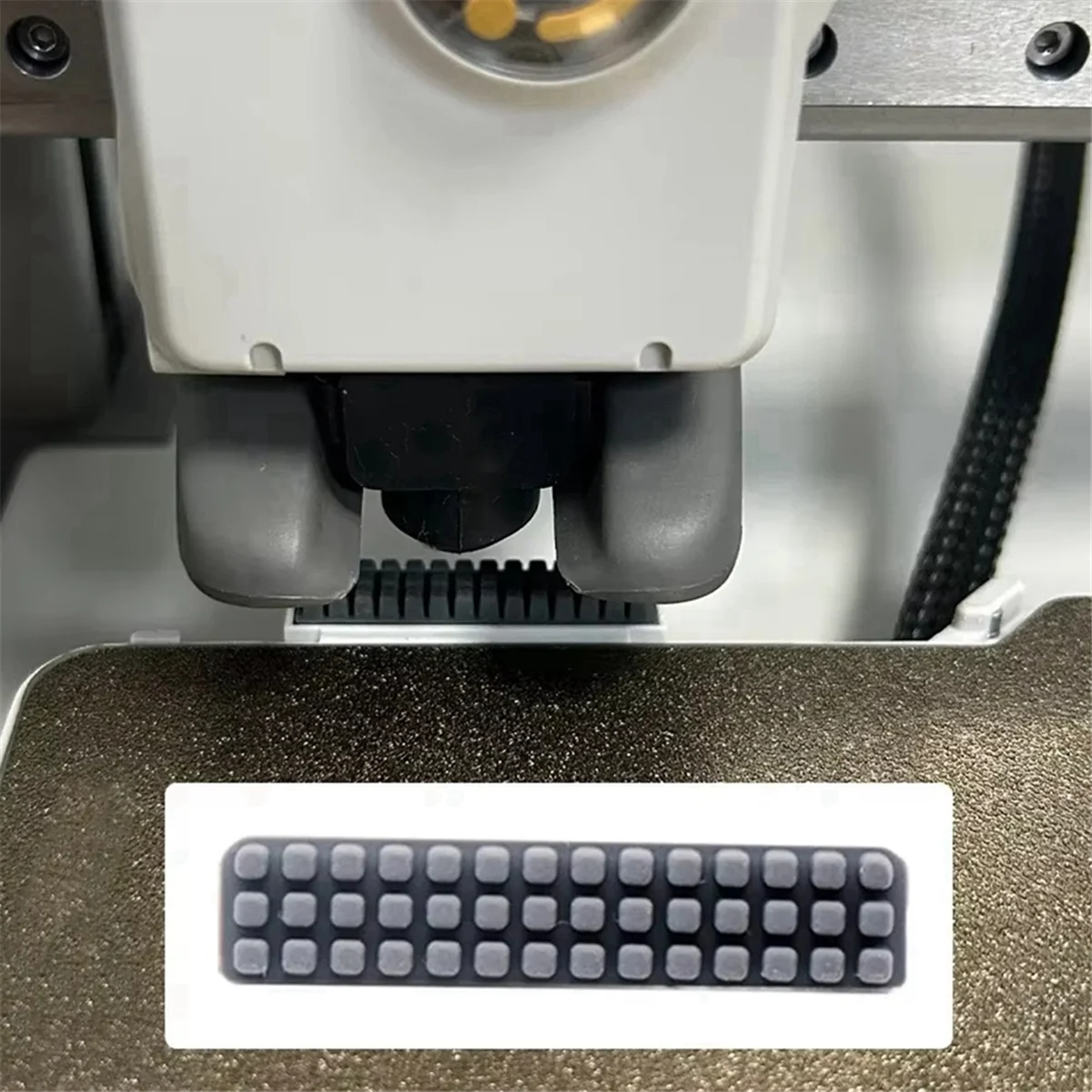 N18R لـ A1 Mini Prusa XL ممسحة فرشاة سيليكون فوهة فرشاة السرير الساخن جبل الغسيل الأنظف للطابعة ثلاثية الأبعاد