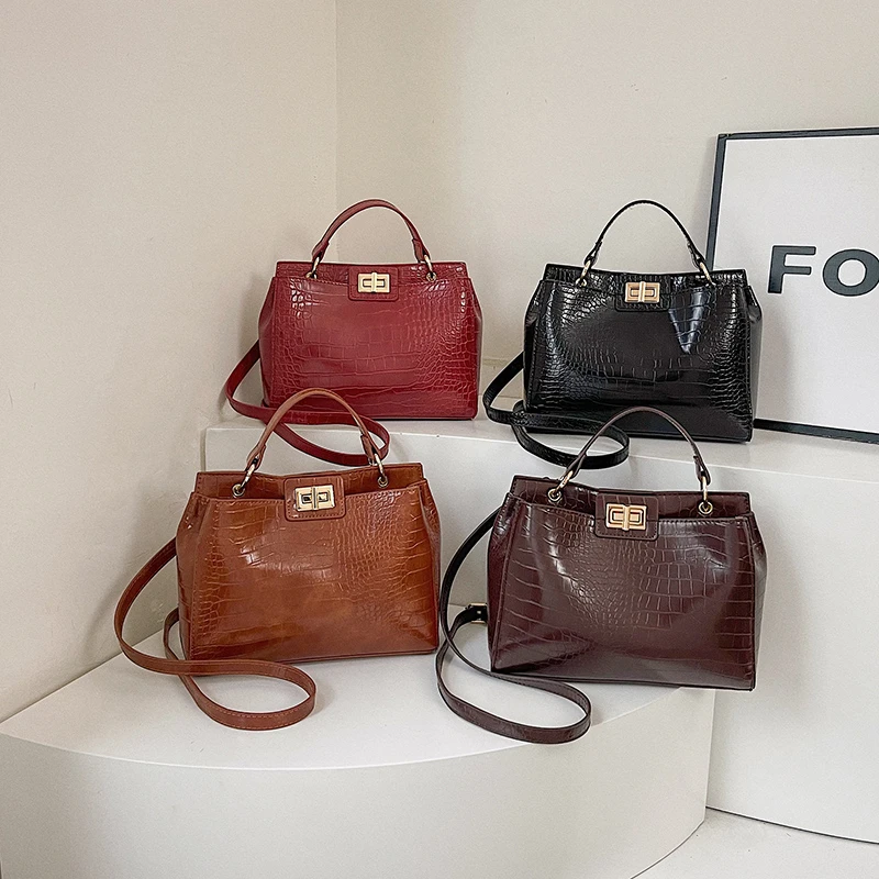 حقيبة ساعي كلاسيكية للنساء من الجلد الطبيعي، محفظة كتف كروس، حقيبة يد عصرية للسيدات