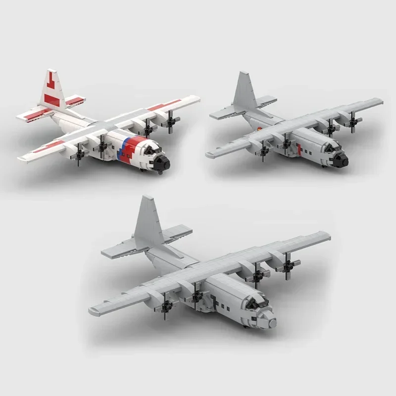 Moc-Briques de Construction Militaire C-130 Hercules Transport Avion Technologie décennie s Modulaires Cadeaux Jouets pour Enfants DIY Assemblage