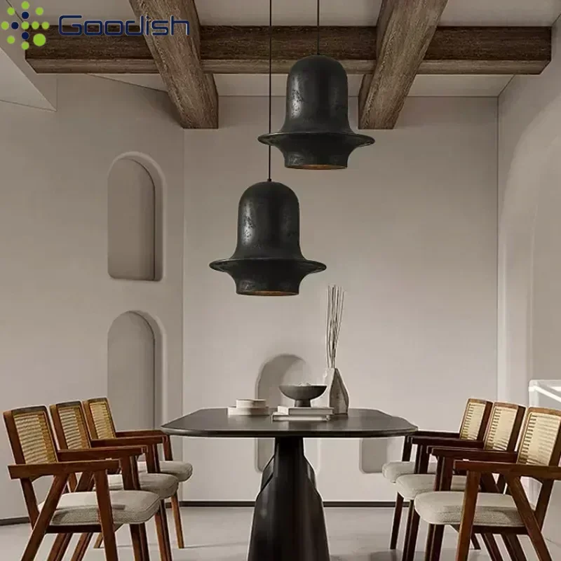 Wabi-sabi Retro Pendant Lights Nordic Chandelier Home Decoration Hanging Lamps for Living Dining Room Hotel Hall Restaurant Bar view 2