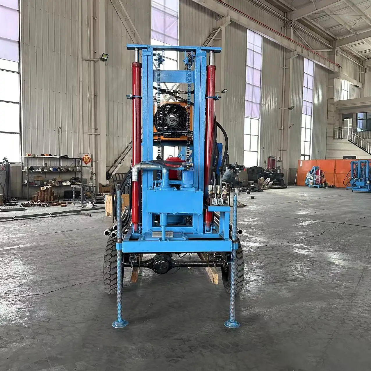 آلة حفر آبار المياه الصغيرة الصغيرة، توصيل سريع، جهاز 3 نقاط قابل للإزالة، قلب عمل جيد رخيص الثمن مع محرك التسليم السريع #3