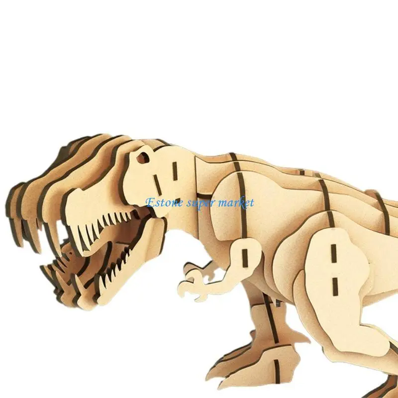 090b dinosaure puzzle puzzle en bois dinosaure pour enfants en bois dinosaure bâtiment bricolage dinosaure modèle jouet