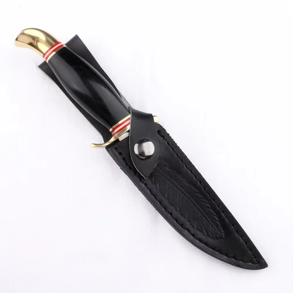 Exquisite gift Cutting steak knife Exquisite life pure hand polished handle Brass bright premium roast bread slice sharp fruit k