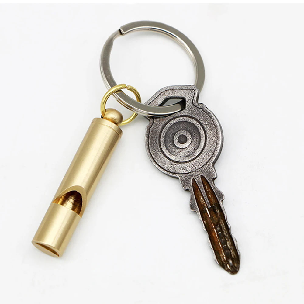 MiNi-Portable Brass Whistle for Training Pets, Cães e Aves, Outdoor, Caminhadas, Camping, Emergência, Sobrevivência, Segurança