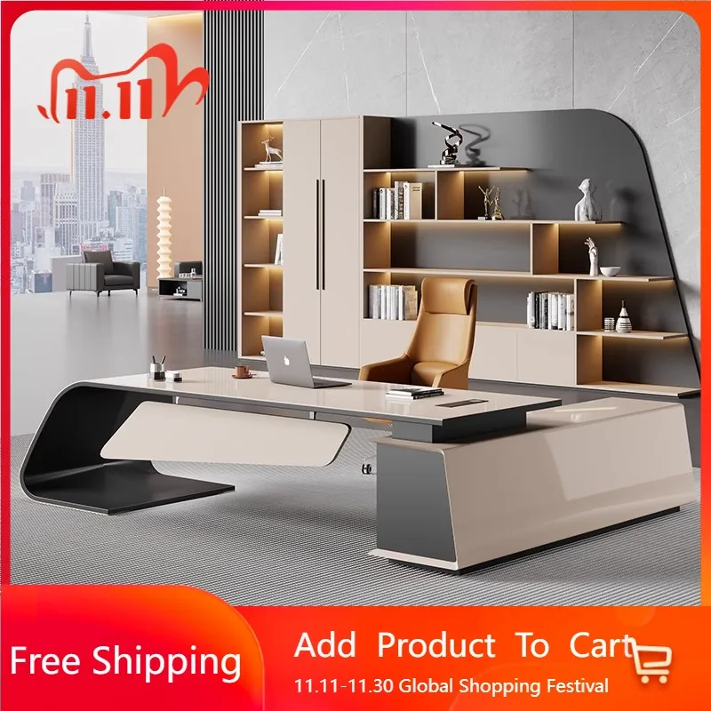 

Standing Adjustable Office Desk Computer Gaming Organizers Reception Office Desk Aesthetic Minimalist Ufficio Salon Furniture