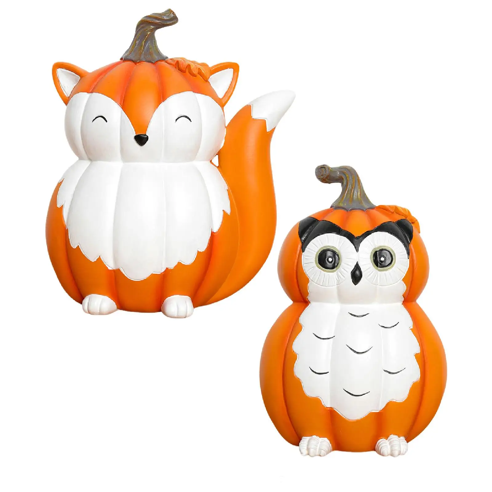 

Halloween Animal Pumpkin Figurine Statue Halloween Gift Creative Collectible